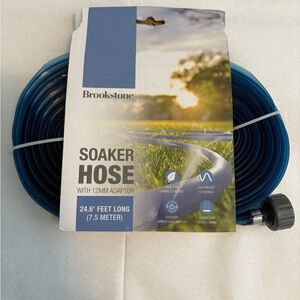 Brookstone Blue Soaker Hose with 12mm Adaptor
